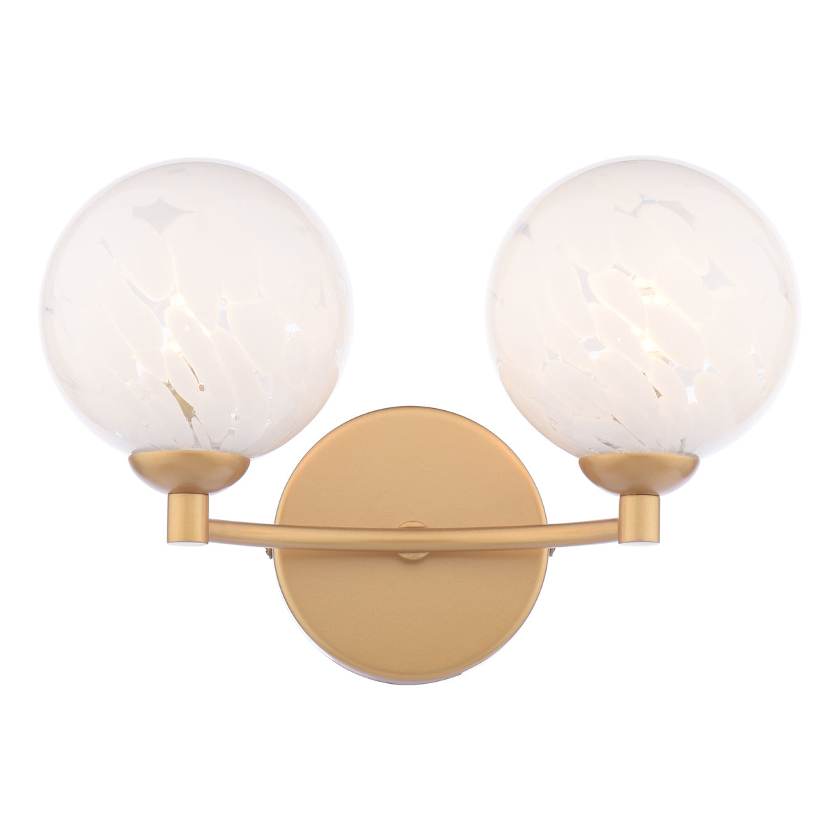Dar Izzy 2 Light Wall Light Polished Gold & Confetti Glass – from Amos Lighting + Home