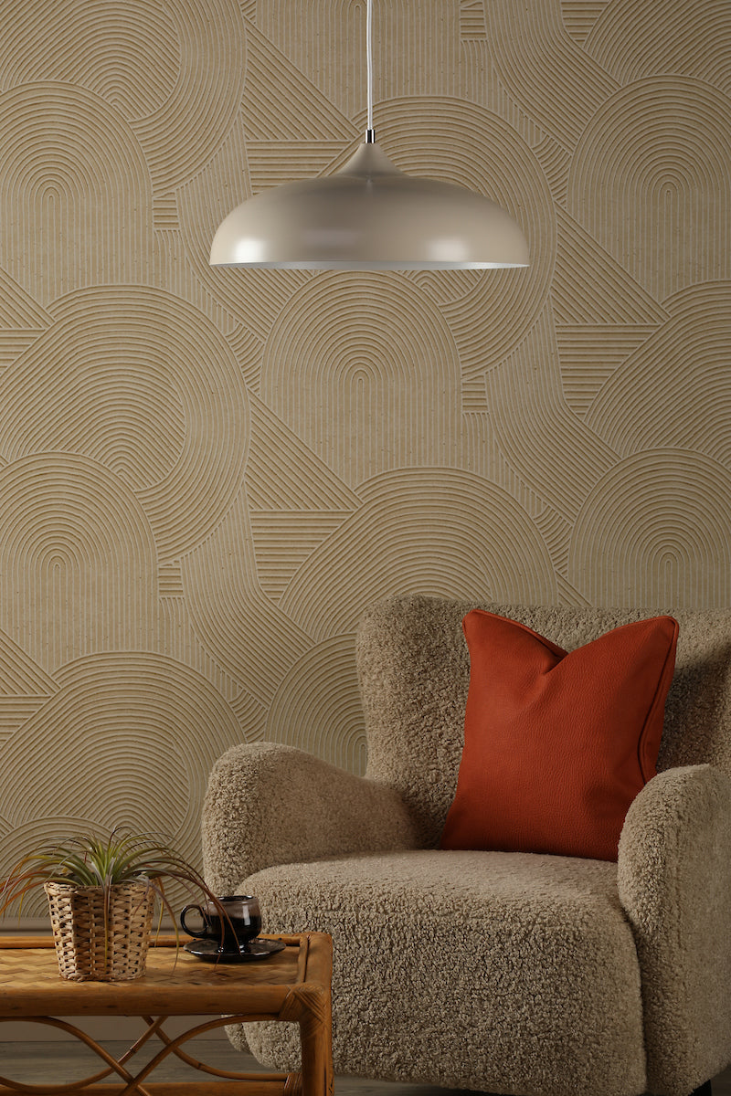 Dar Kaelan Pendant Taupe – from Amos Lighting + Home