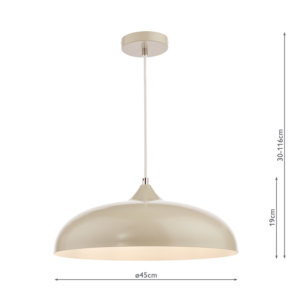 Dar Kaelan Pendant Taupe – from Amos Lighting + Home