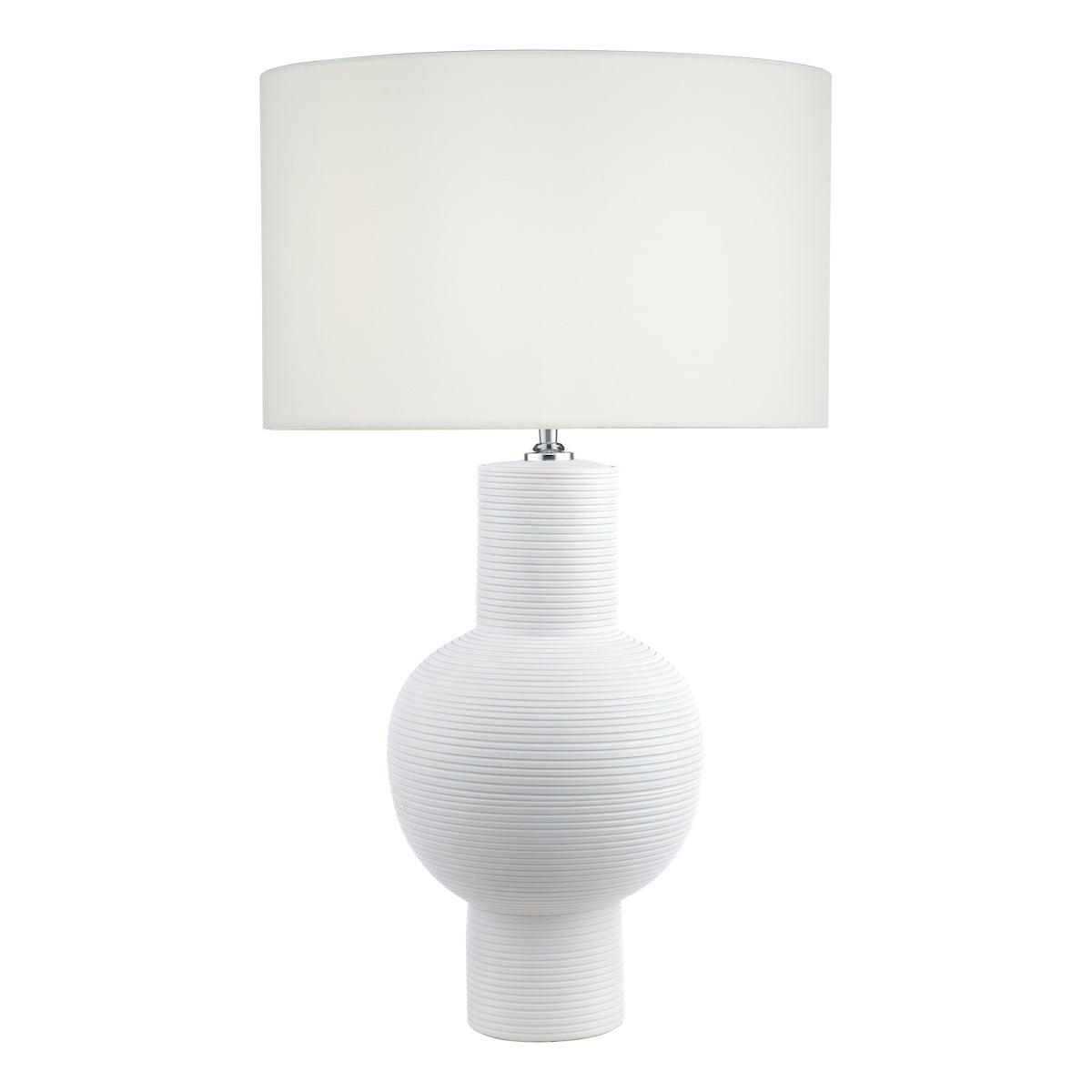 Dar Kiara Table Lamp White Ceramic Base Only – from Amos Lighting + Home