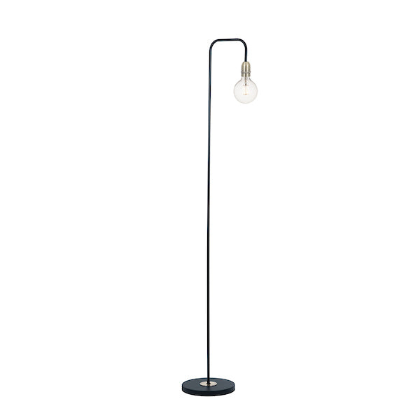 Dar Kiefer Floor Lamp Black and Antique Brass – from Amos Lighting + Home