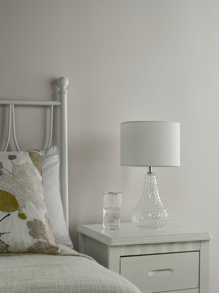 Dar Kristina Table Lamp Textured Glass With Shade – from Amos Lighting + Home