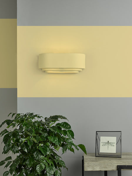 Dar Lando Ceramic Wall Washer White – from Amos Lighting + Home