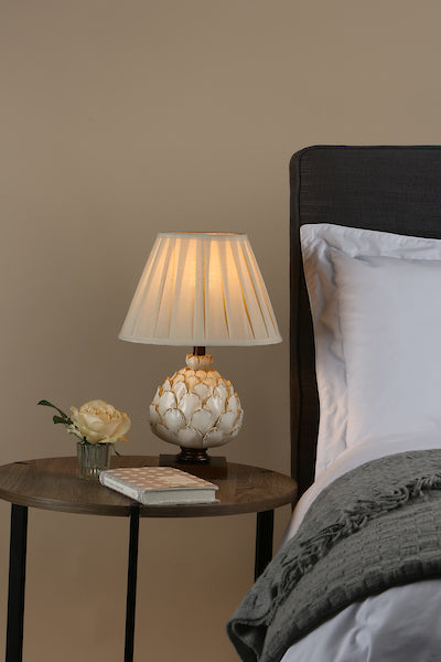 Dar Layer Table Lamp Cream Small with Shade – from Amos Lighting + Home