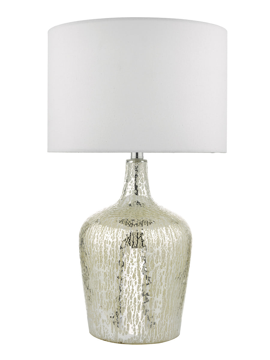 Dar Lolek Dual Light Table Lamp Silver Glass With Shade – from Amos Lighting + Home