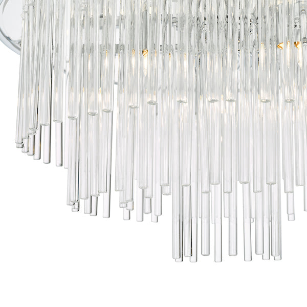 Dar Lukas 13 Light Pendant Chandelier Polished Chrome – from Amos Lighting + Home