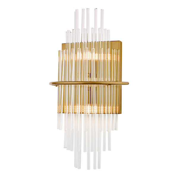 Dar Lukas Wall Light Brushed Antique Gold – from Amos Lighting + Home