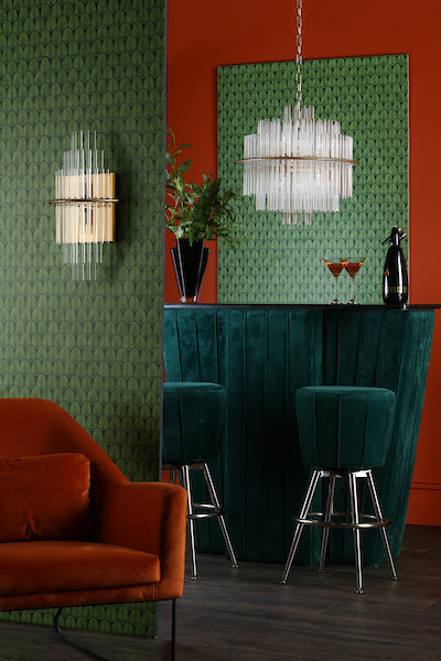 Dar Lukas Wall Light Brushed Antique Gold – from Amos Lighting + Home