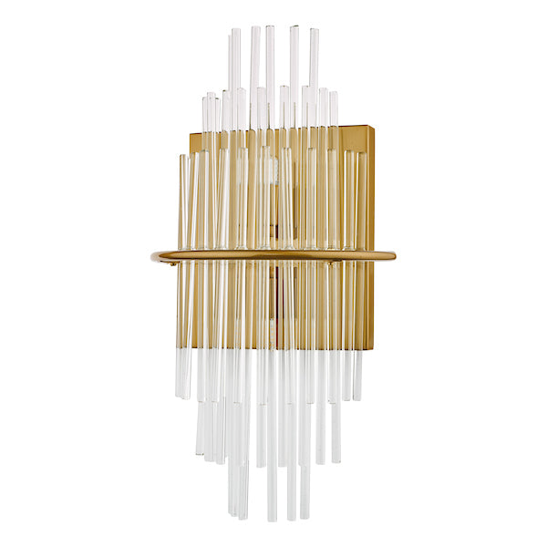 Dar Lukas Wall Light Brushed Antique Gold – from Amos Lighting + Home
