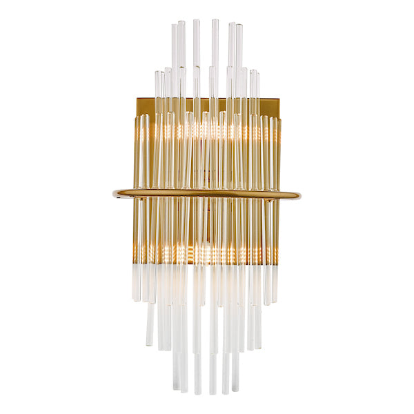 Dar Lukas Wall Light Brushed Antique Gold – from Amos Lighting + Home