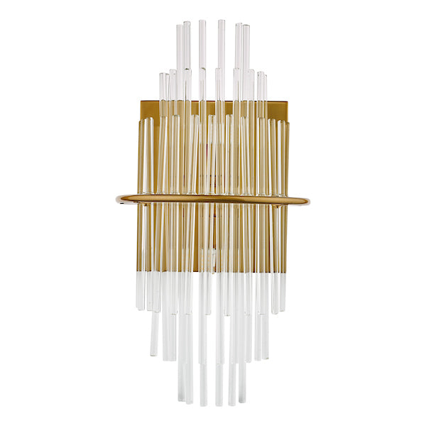 Dar Lukas Wall Light Brushed Antique Gold – from Amos Lighting + Home