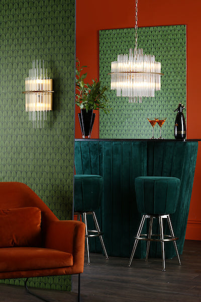 Dar Lukas Wall Light Brushed Antique Gold – from Amos Lighting + Home