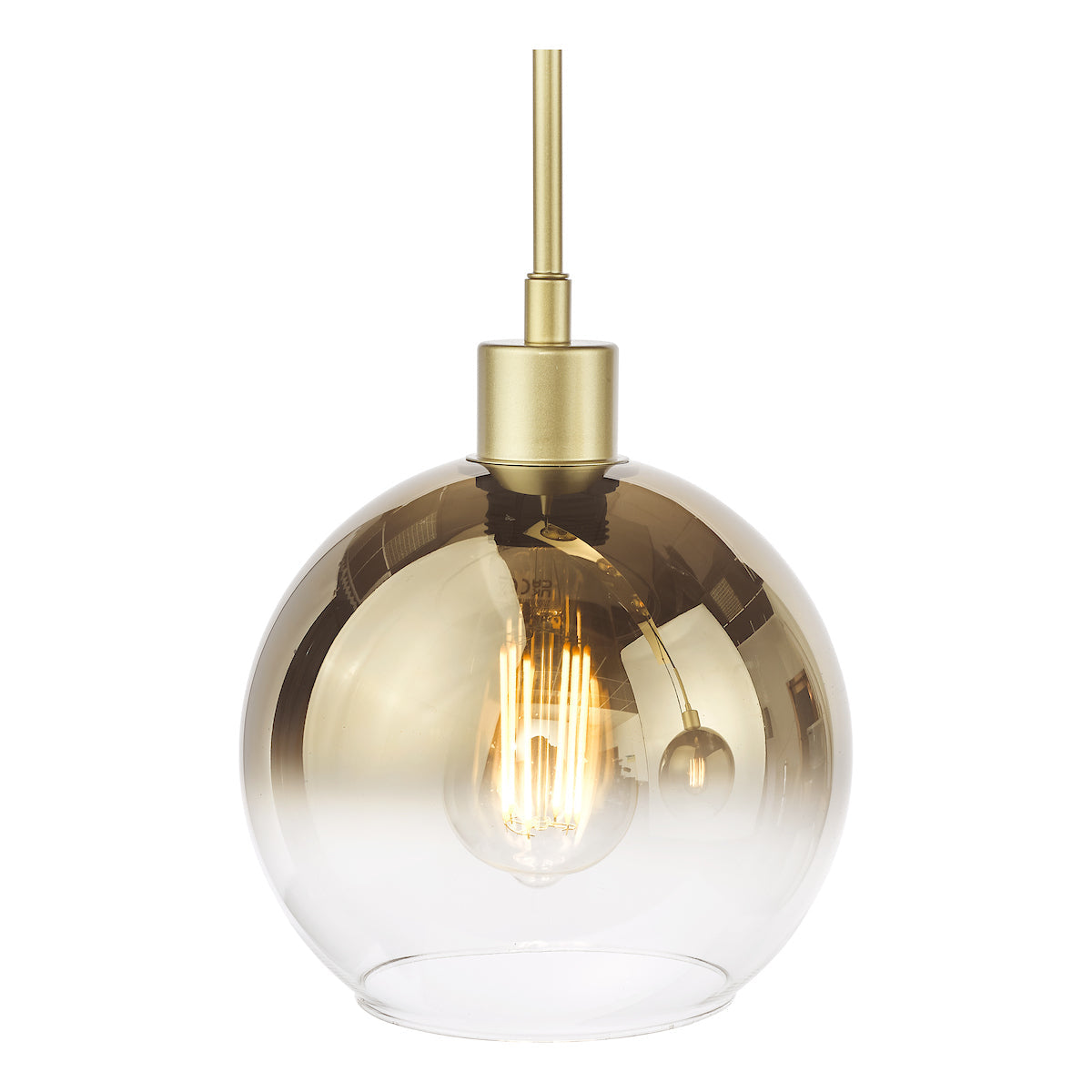 Dar Lycia 3 Light Bar Pendant Satin Gold and Gold Ombre Glass – from Amos Lighting + Home