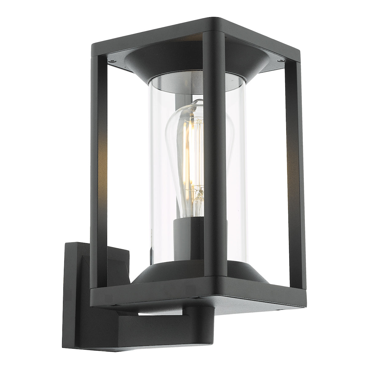 Dar Mackenzie Outdoor Wall Light Matt Black IP65 – from Amos Lighting + Home