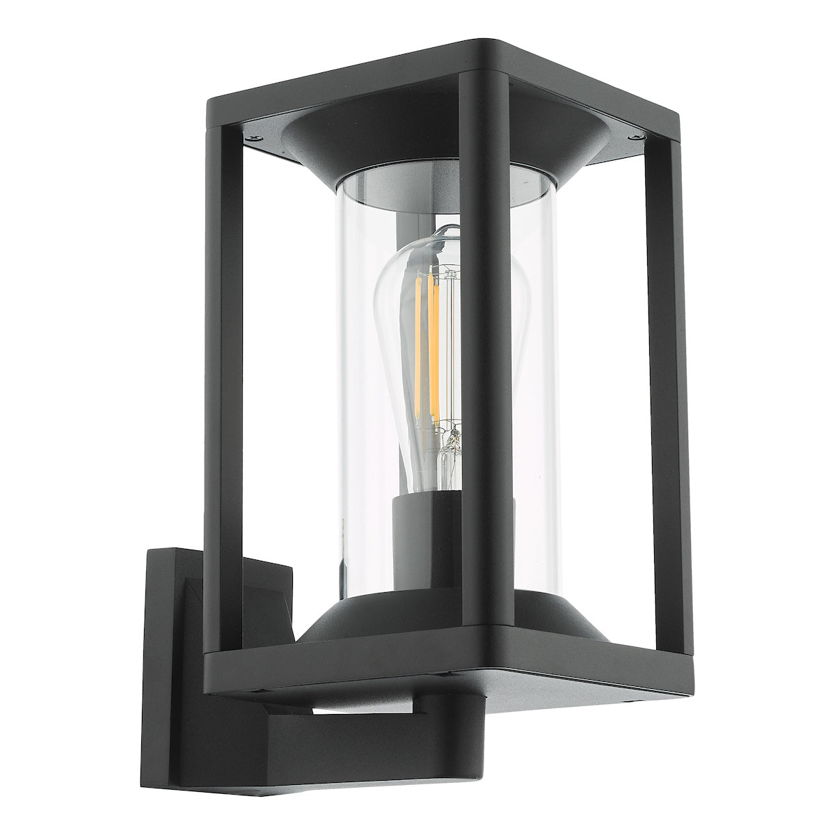 Dar Mackenzie Outdoor Wall Light Matt Black IP65 – from Amos Lighting + Home