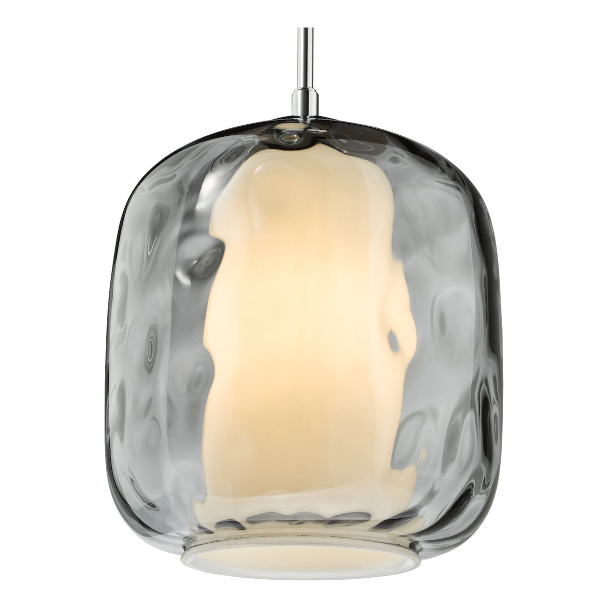 Dar Majella Pendant Polished Chrome and Smoked Glass – from Amos Lighting + Home