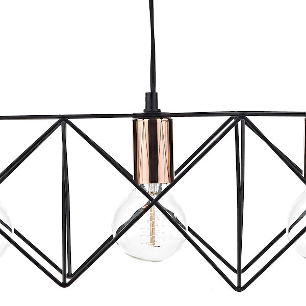Dar Midi 3 Light Bar Pendant Black – from Amos Lighting + Home