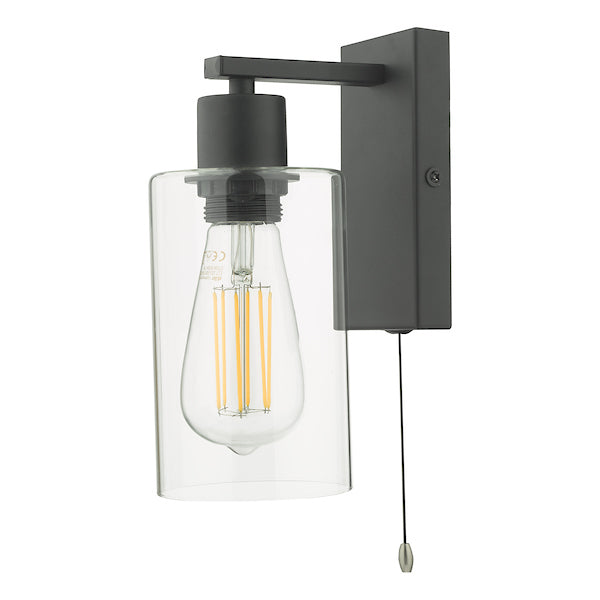 Dar Miu Wall Light Matt Black Glass – from Amos Lighting + Home