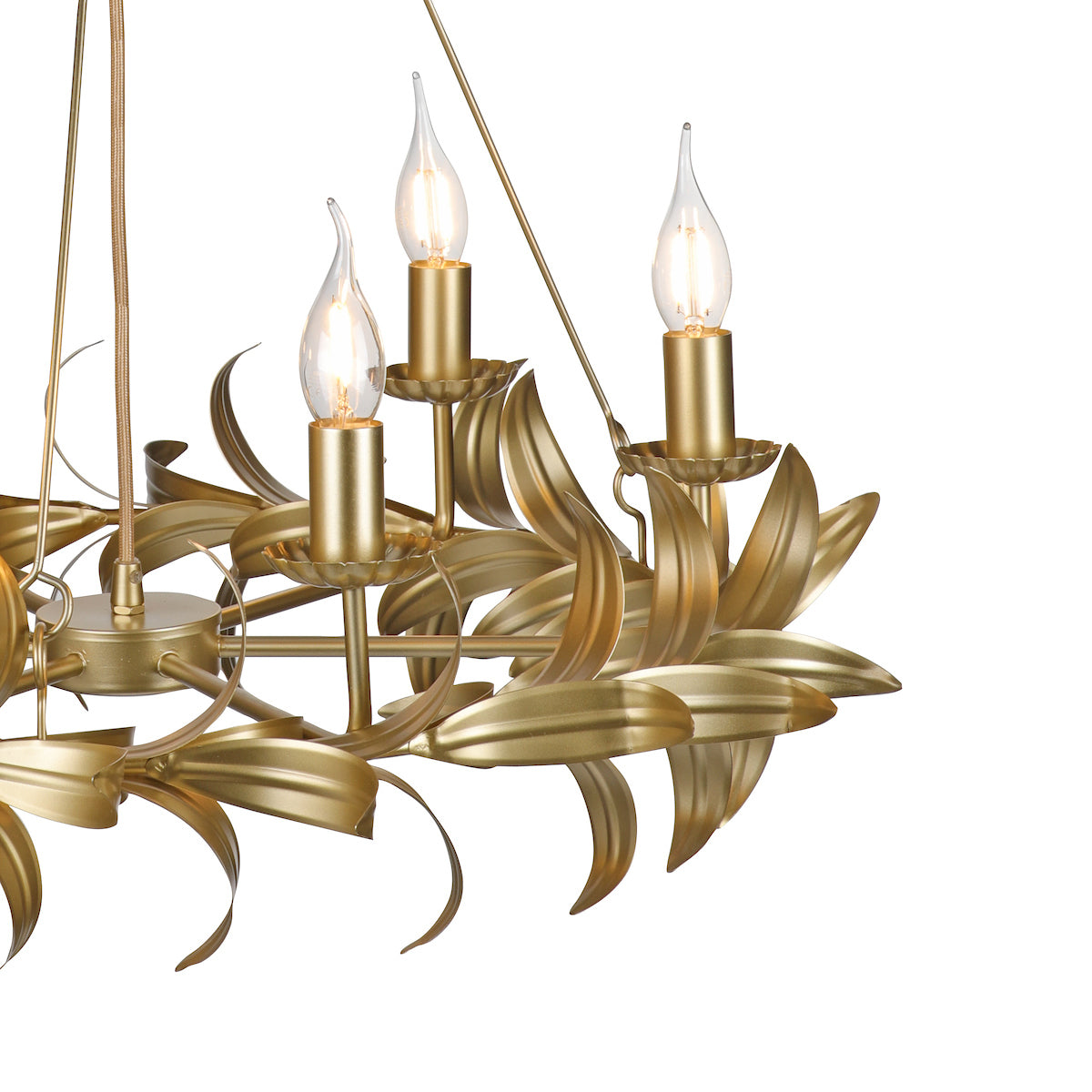 Dar Nadria 6 Light Pendant Satin Gold – from Amos Lighting + Home
