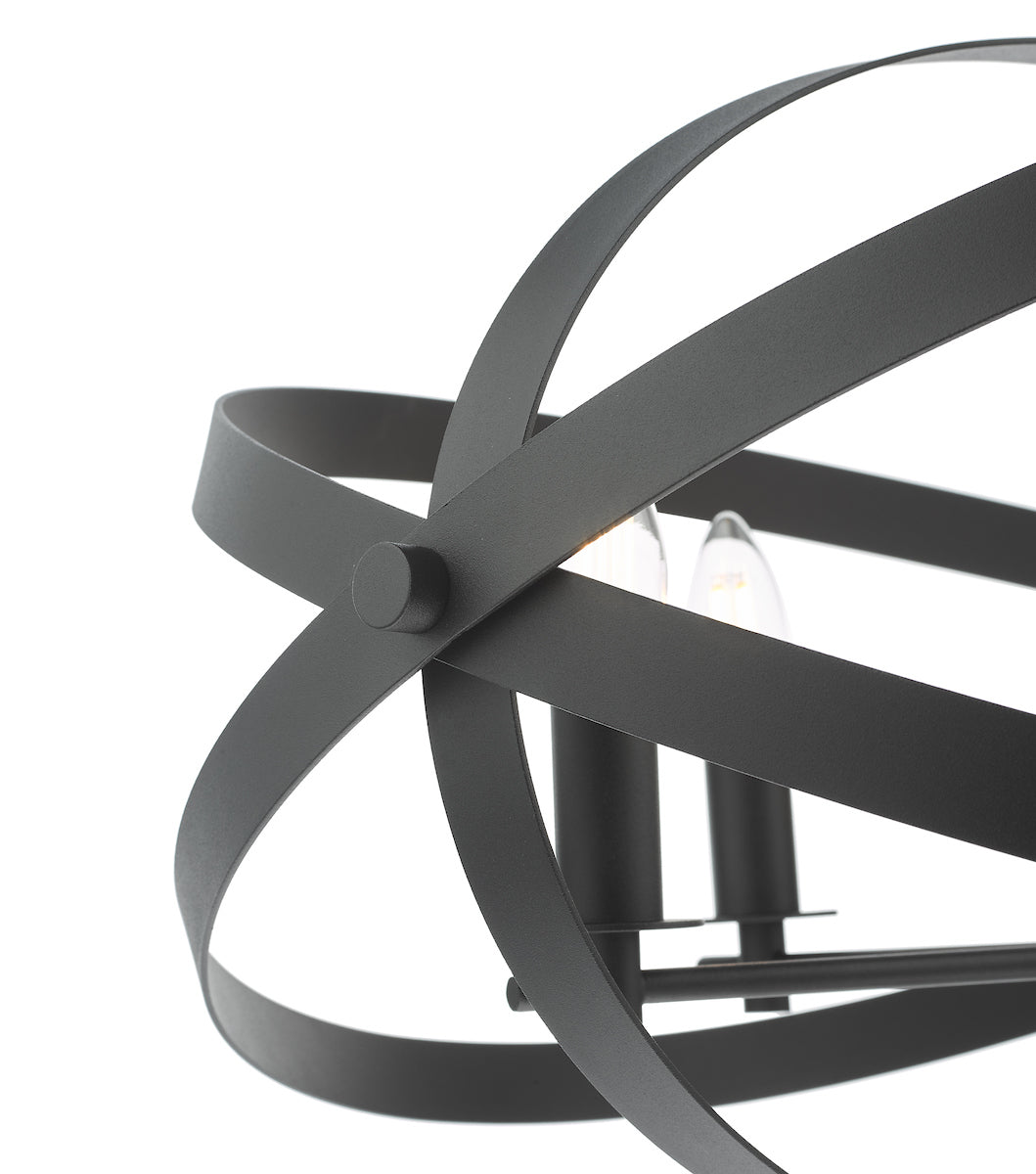 Dar Nitya 5 Light Pendant Matt Black – from Amos Lighting + Home