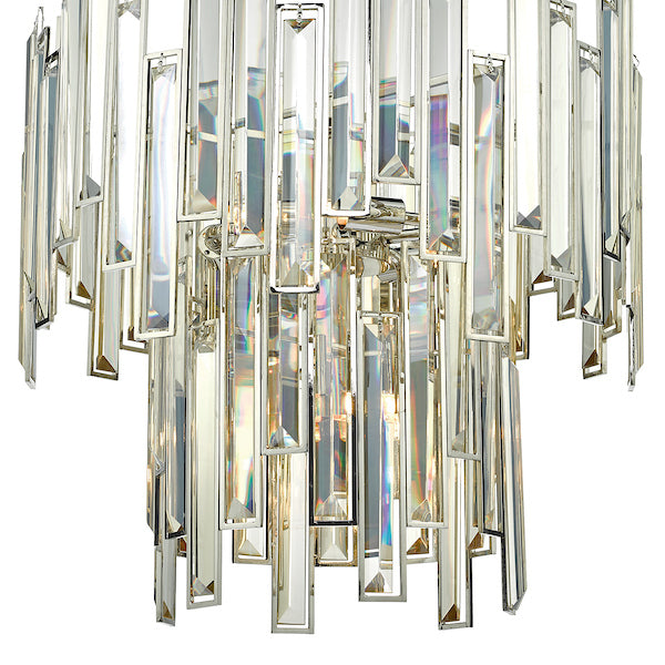 Dar Odile 6 Light Pendant Chandelier Champagne Crystal – from Amos Lighting + Home