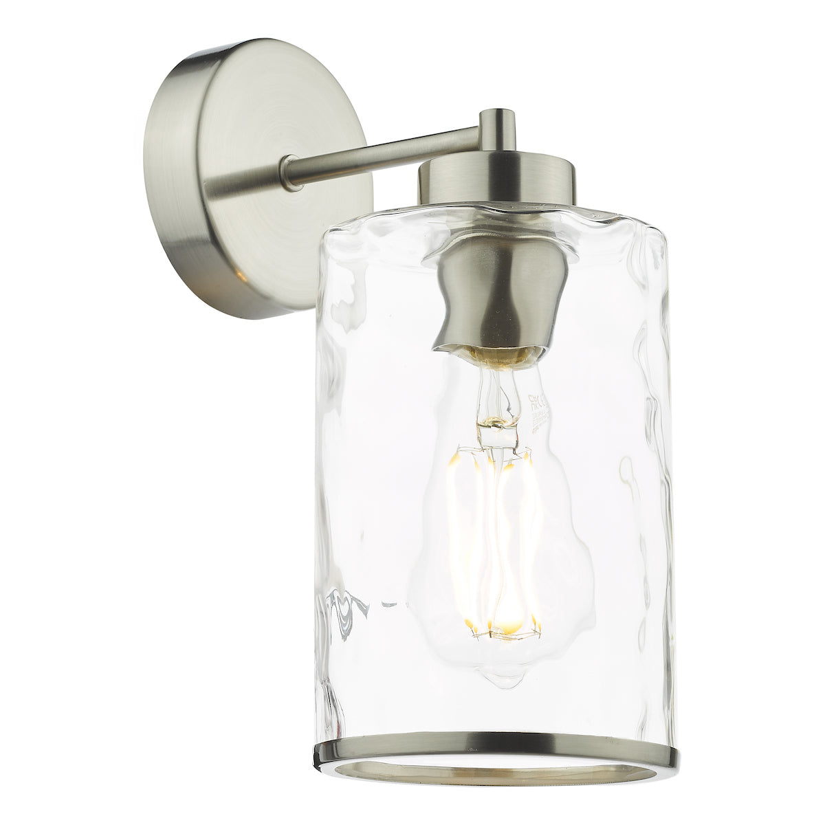 Dar Olsen Wall Light Satin Chrome and Glass – from Amos Lighting + Home