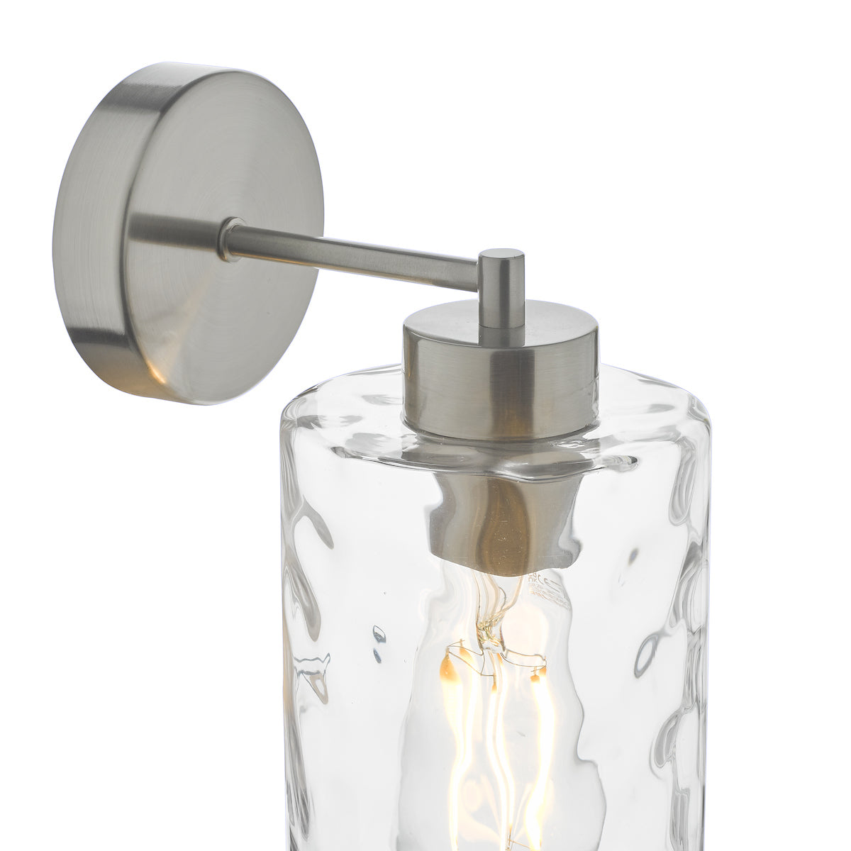 Dar Olsen Wall Light Satin Chrome and Glass – from Amos Lighting + Home
