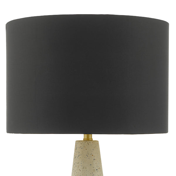 Dar Onora Table Lamp Terazzo with Black Shade – from Amos Lighting + Home