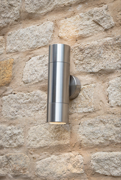 Dar Ortega Aluminium Up Down Outdoor Wall Light IP65 – from Amos Lighting + Home