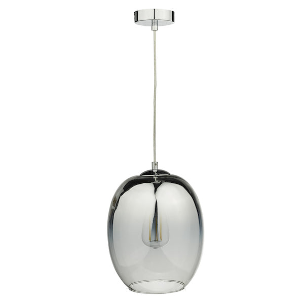 Dar Patrice Pendant Silver Glass – from Amos Lighting + Home