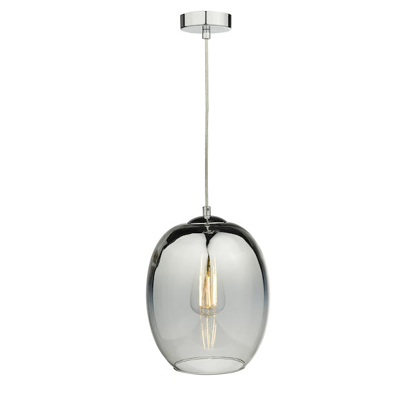 Dar Patrice Pendant Silver Glass – from Amos Lighting + Home