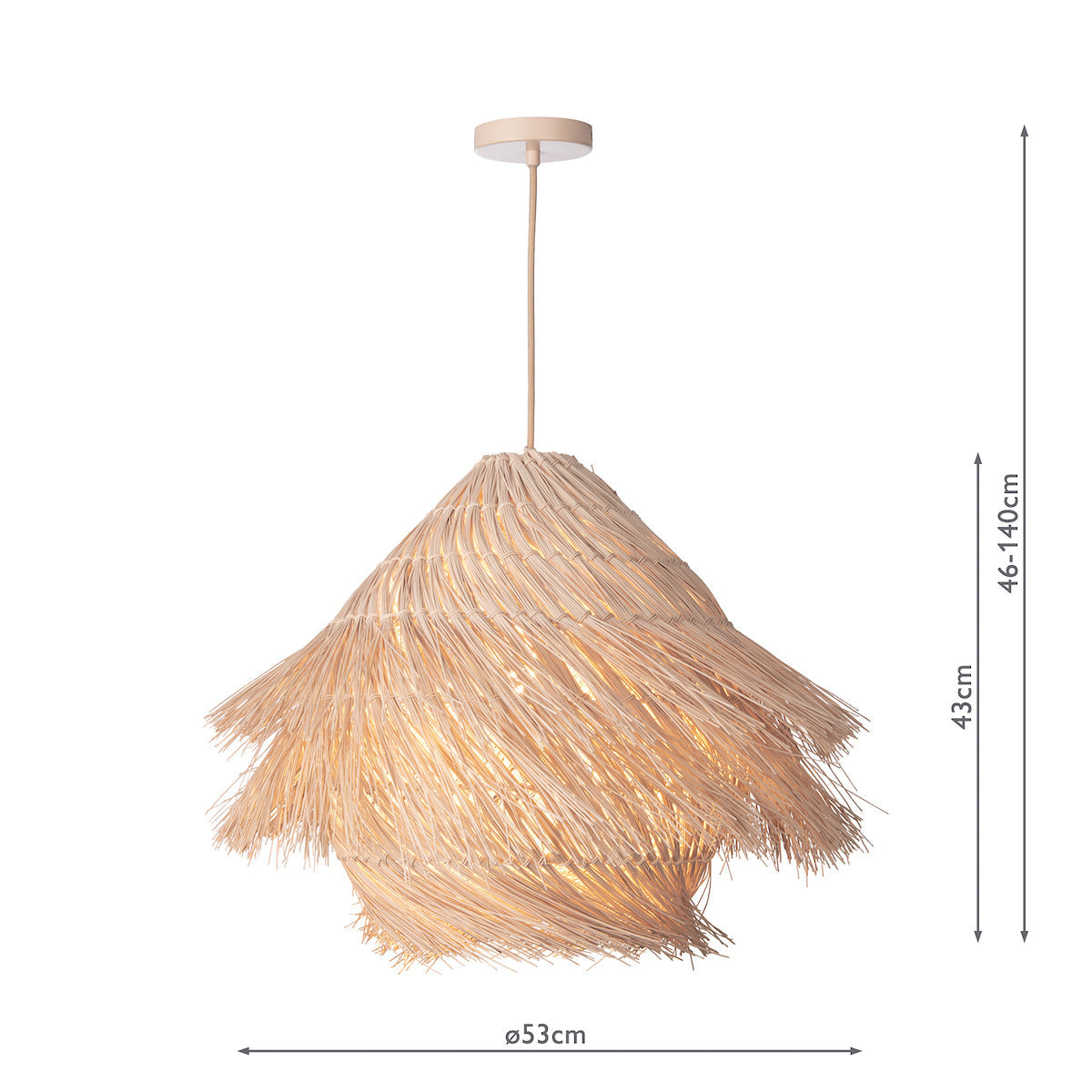 Dar Preveli Pendant woven Rattan – from Amos Lighting + Home