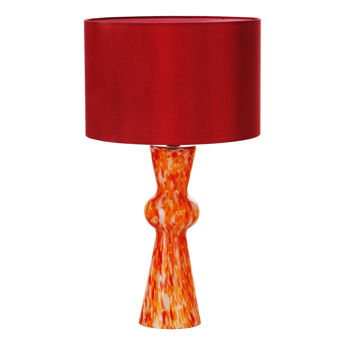 Dar Rheneas Table Lamp Red Glass With Shade – from Amos Lighting + Home