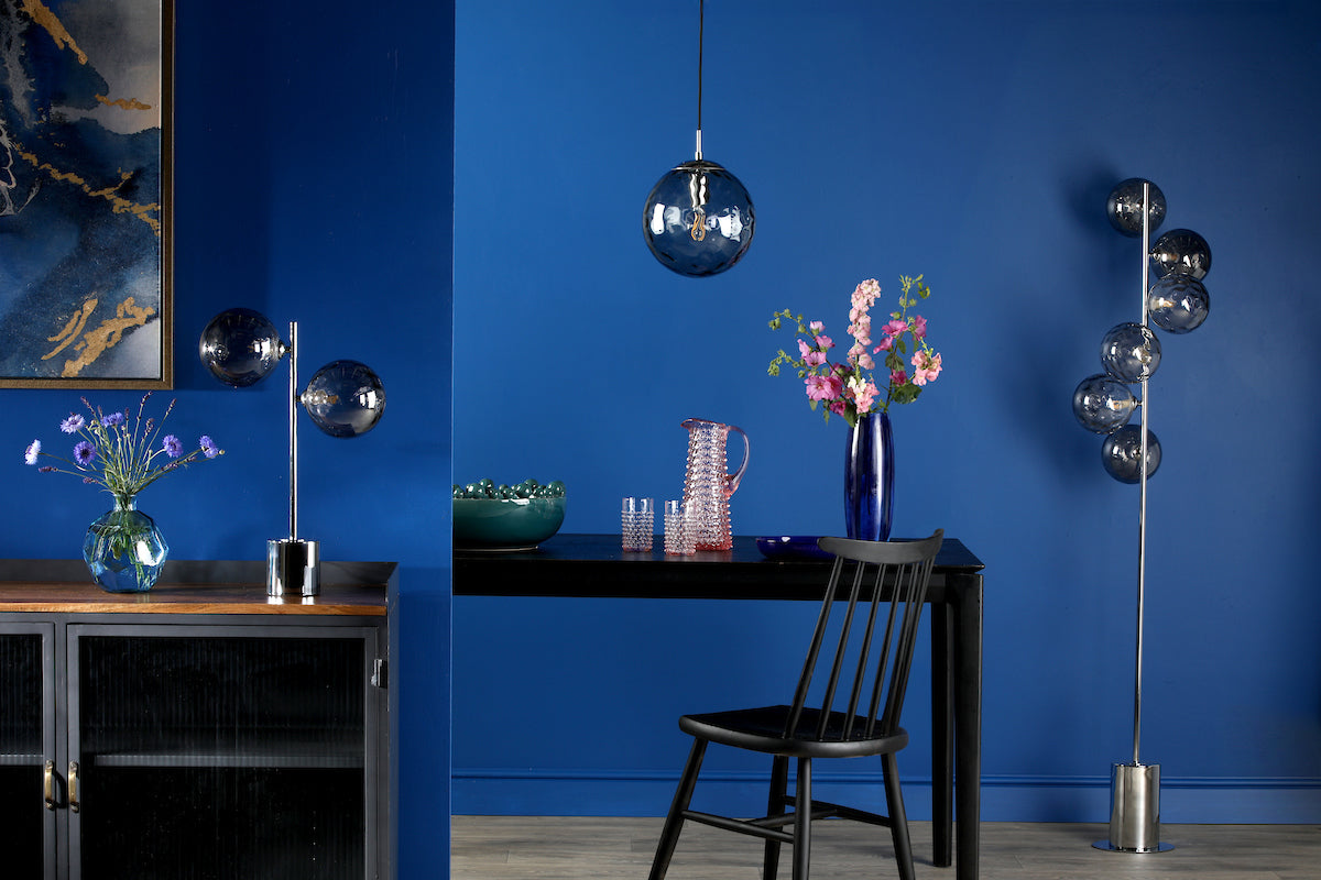 Dar Ripple Pendant Polished Chrome & Smoked Glass – from Amos Lighting + Home