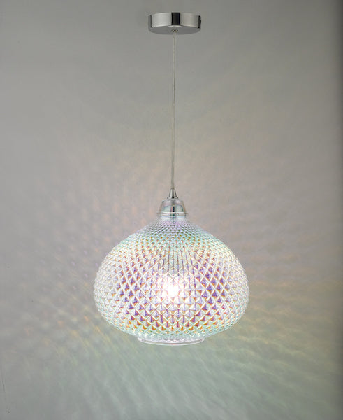 Dar Roisin Iridised Glass Pendant – from Amos Lighting + Home