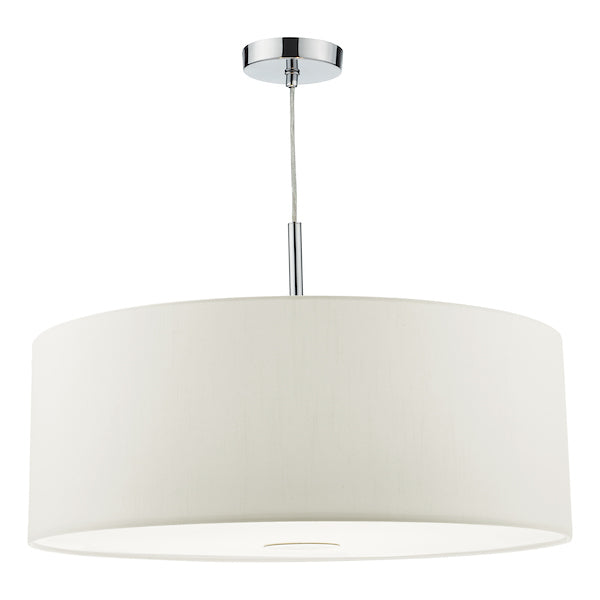 Dar Ronda 60cm 3 Light Pendant White – from Amos Lighting + Home