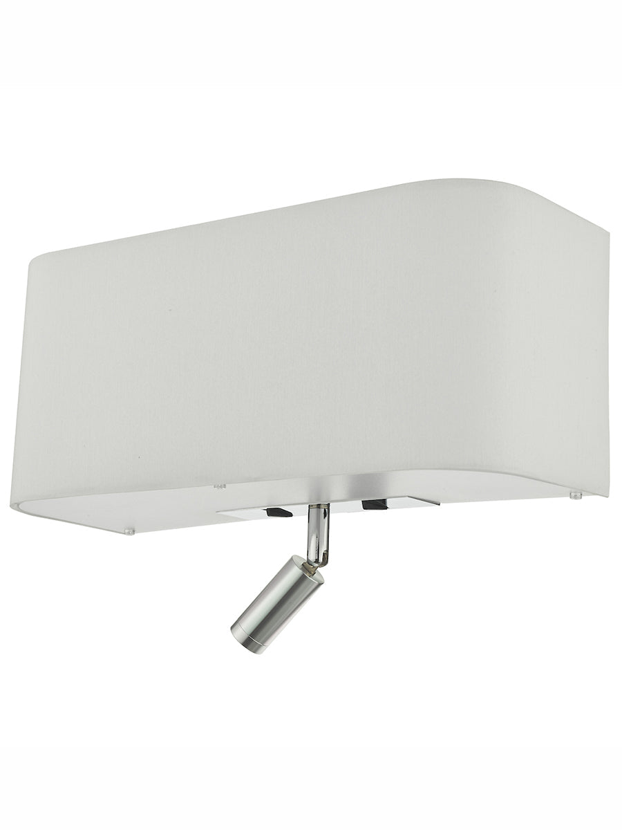 Dar Ronda Wall Light Ivory With LED Reading Light – from Amos Lighting + Home