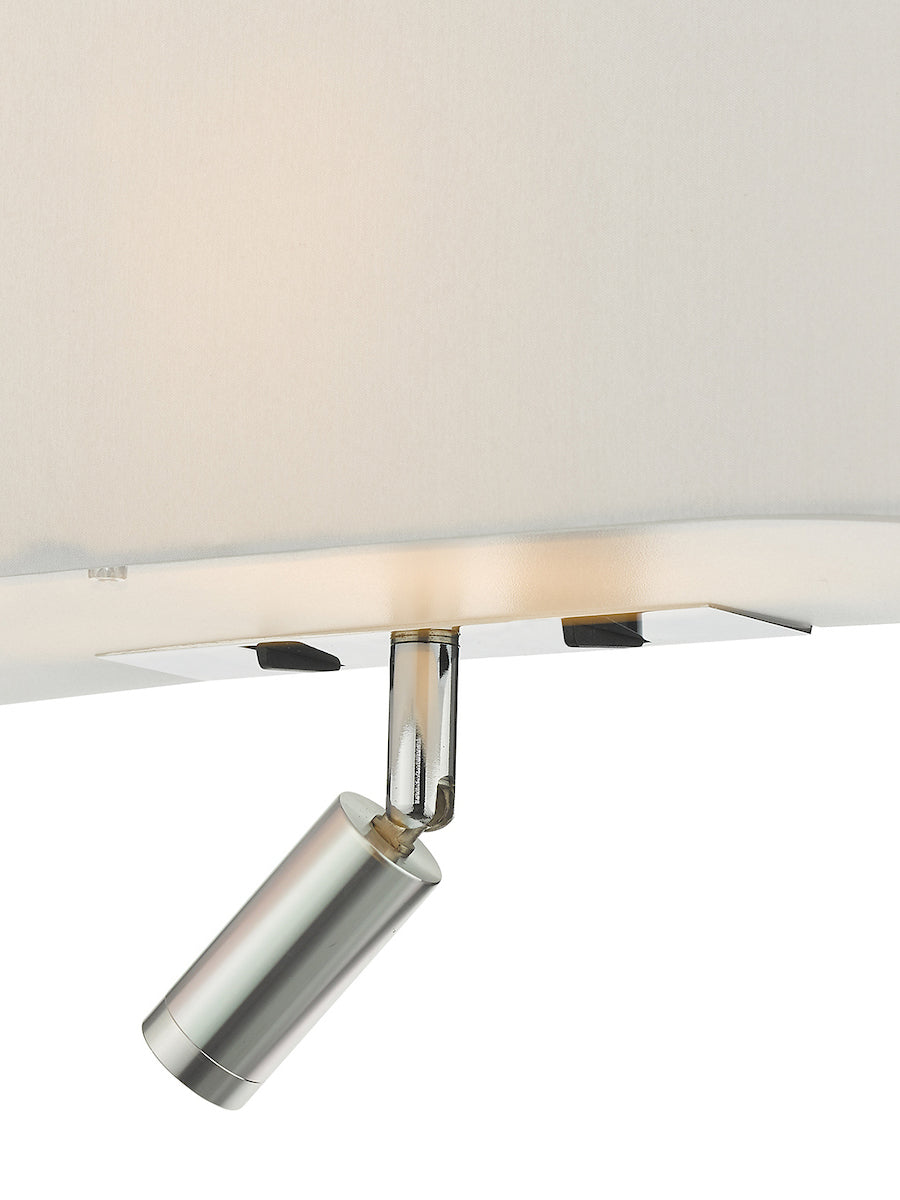 Dar Ronda Wall Light Ivory With LED Reading Light – from Amos Lighting + Home