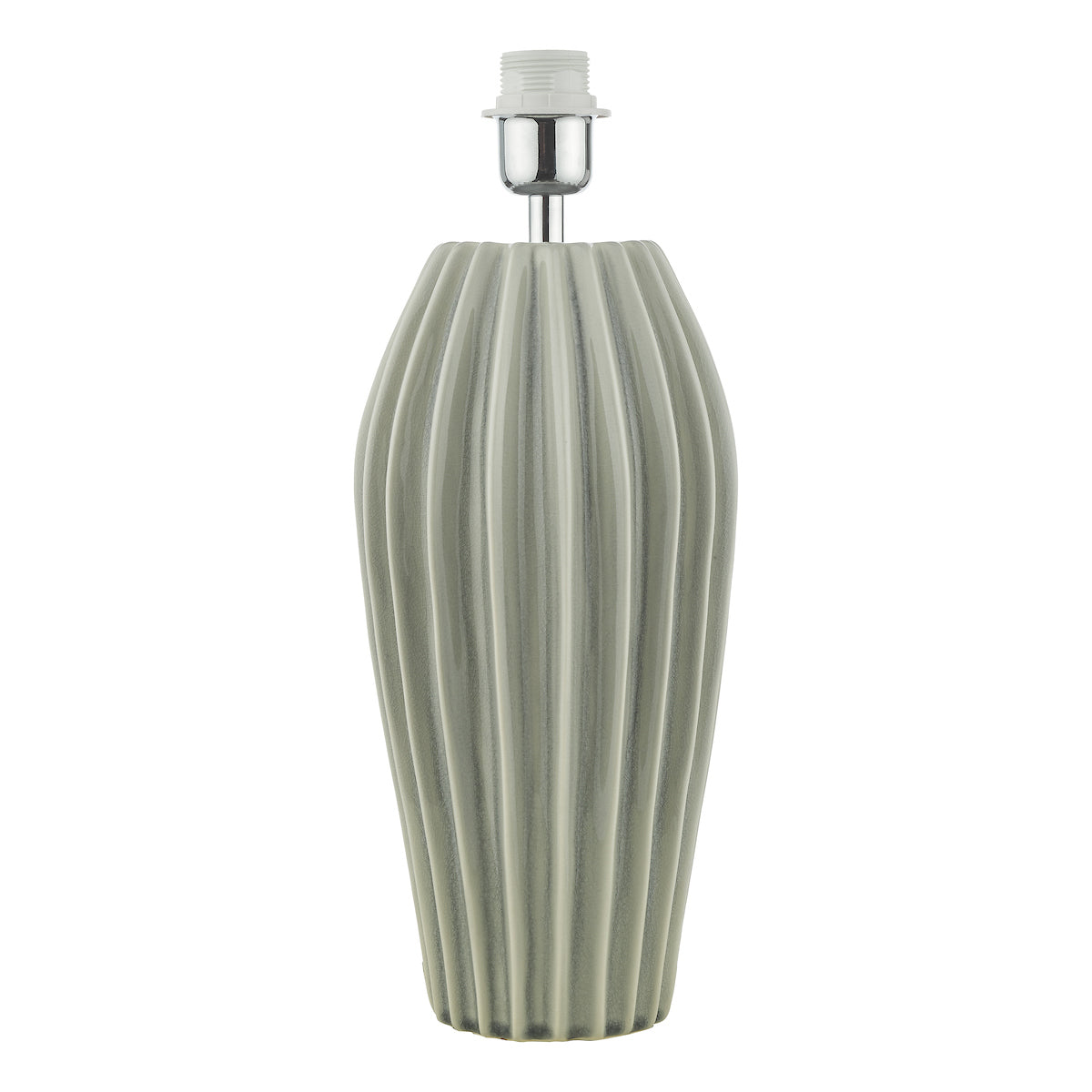 Dar Rosario Table Lamp Grey Crackle Glaze Base Only – from Amos Lighting + Home
