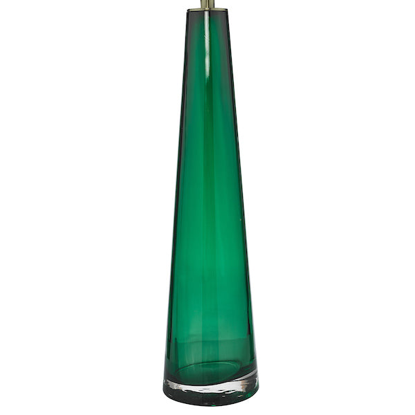 Dar Samara Table Lamp Base Green Glass – from Amos Lighting + Home