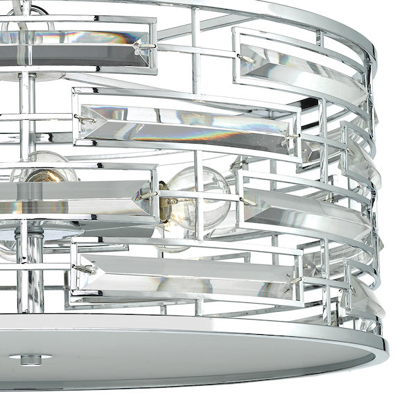 Dar Seville 6 Light Pendant Crystal Polished Chrome – from Amos Lighting + Home