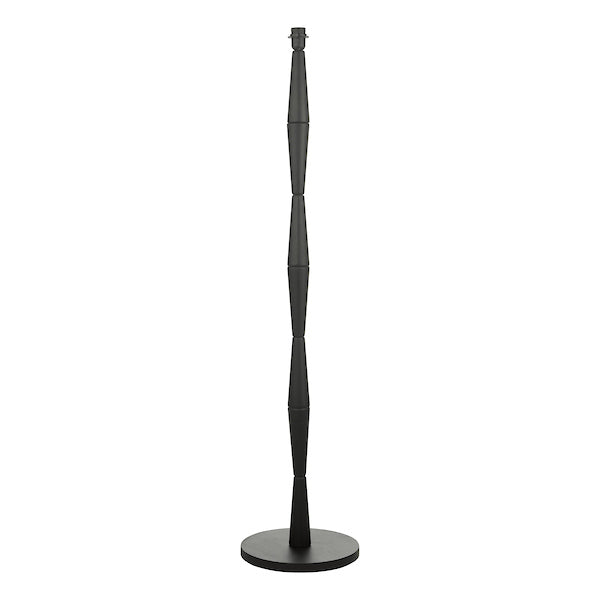 Dar Sierra Floor Lamp Black Wood with Shade – from Amos Lighting + Home
