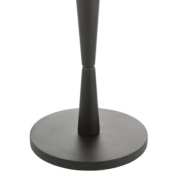 Dar Sierra Floor Lamp Black Wood with Shade – from Amos Lighting + Home