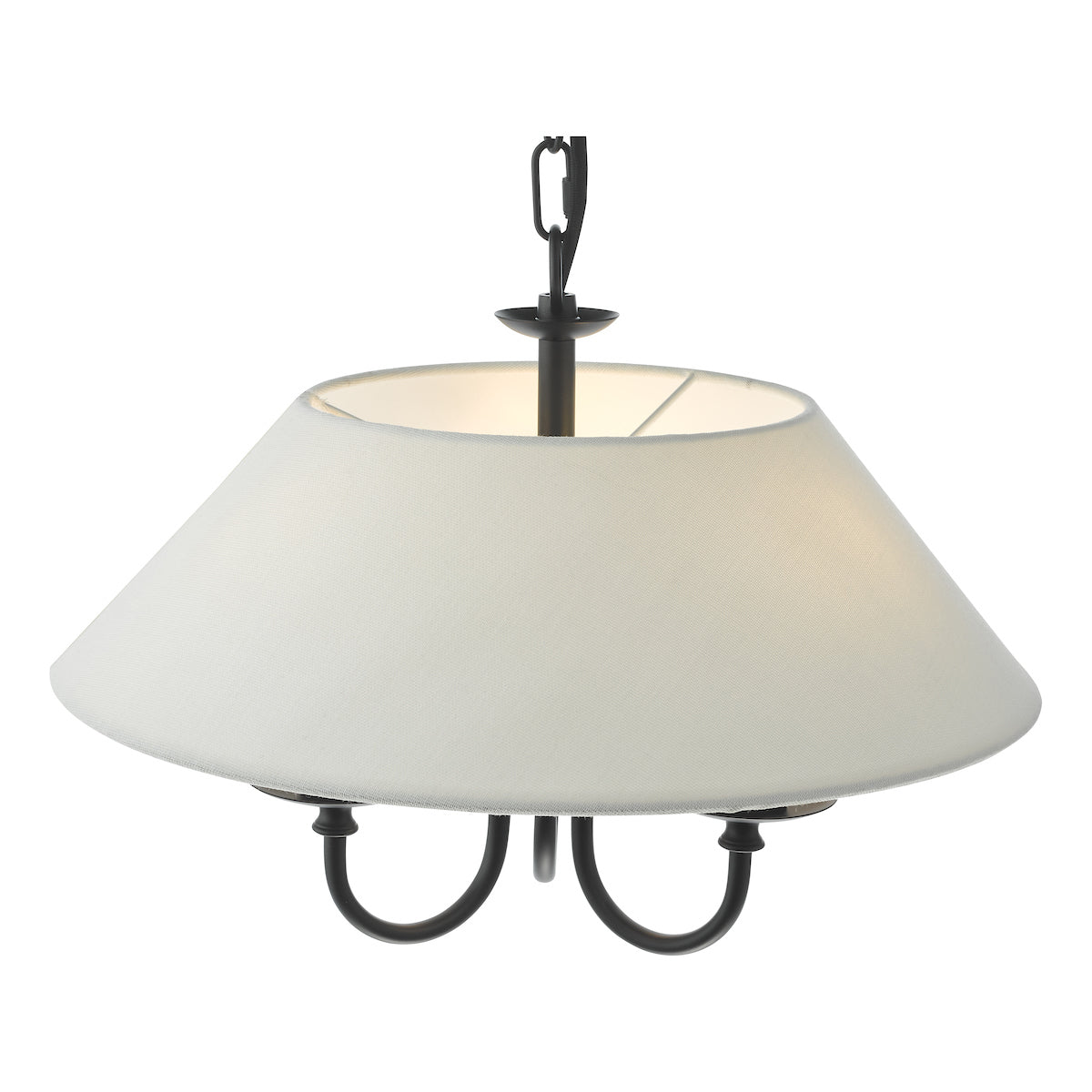 Dar Sivan 3 Light Pendant Matt Black With Shade – from Amos Lighting + Home