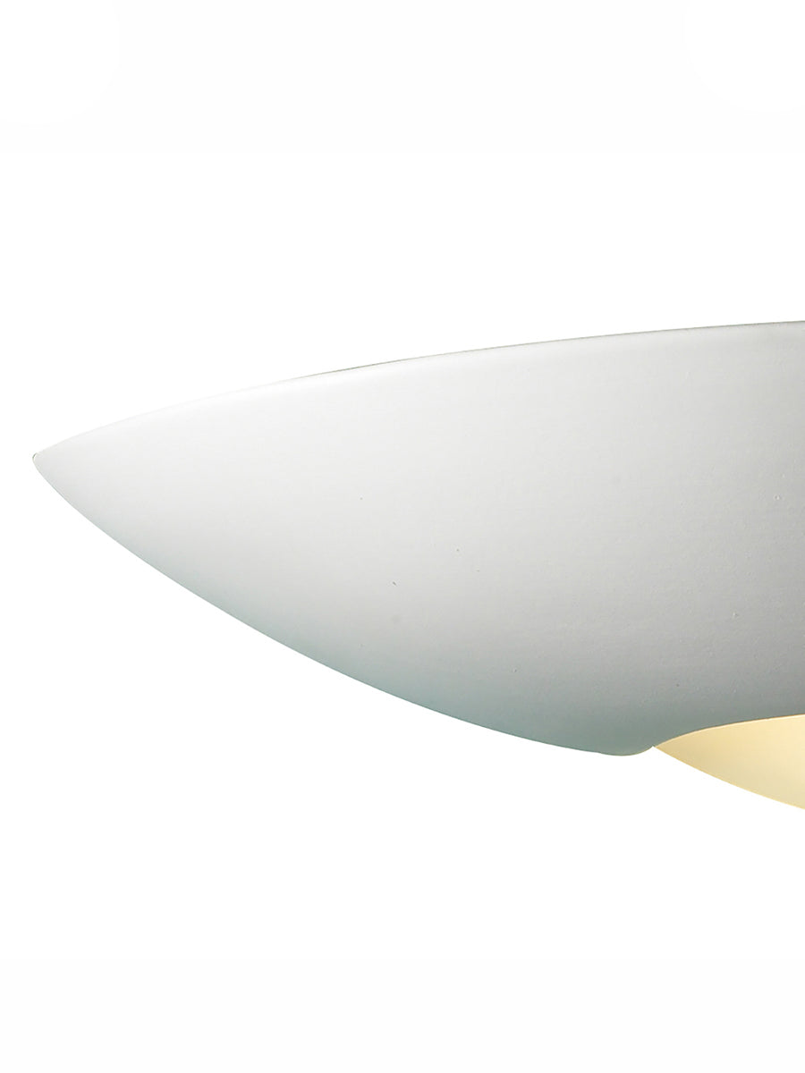 Dar Slice Wall Uplighter, Unglazed Ceramic – from Amos Lighting + Home