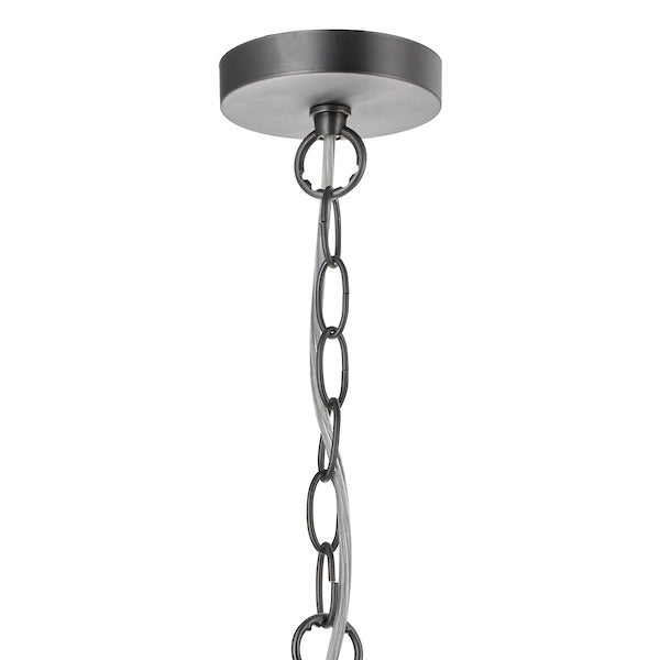 Dar Tack Glass Pendant Industrial Nickel – from Amos Lighting + Home