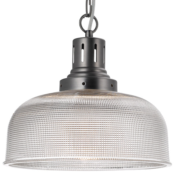 Dar Tack Glass Pendant Industrial Nickel – from Amos Lighting + Home
