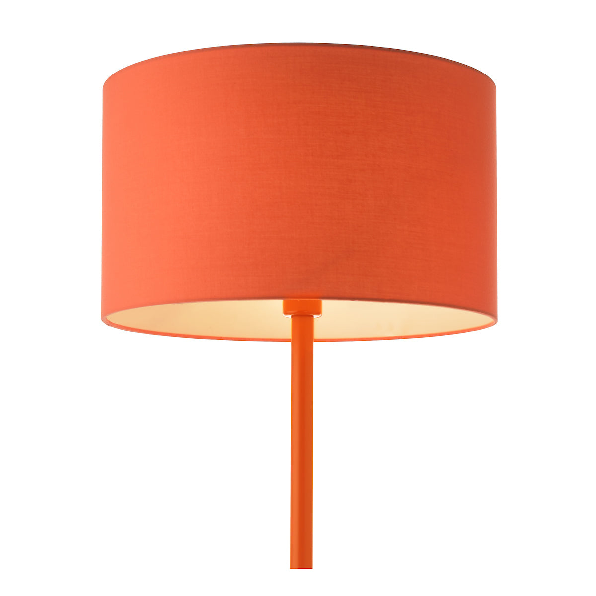 Dar Toledo Floor Lamp Satin Orange With Shade – from Amos Lighting + Home