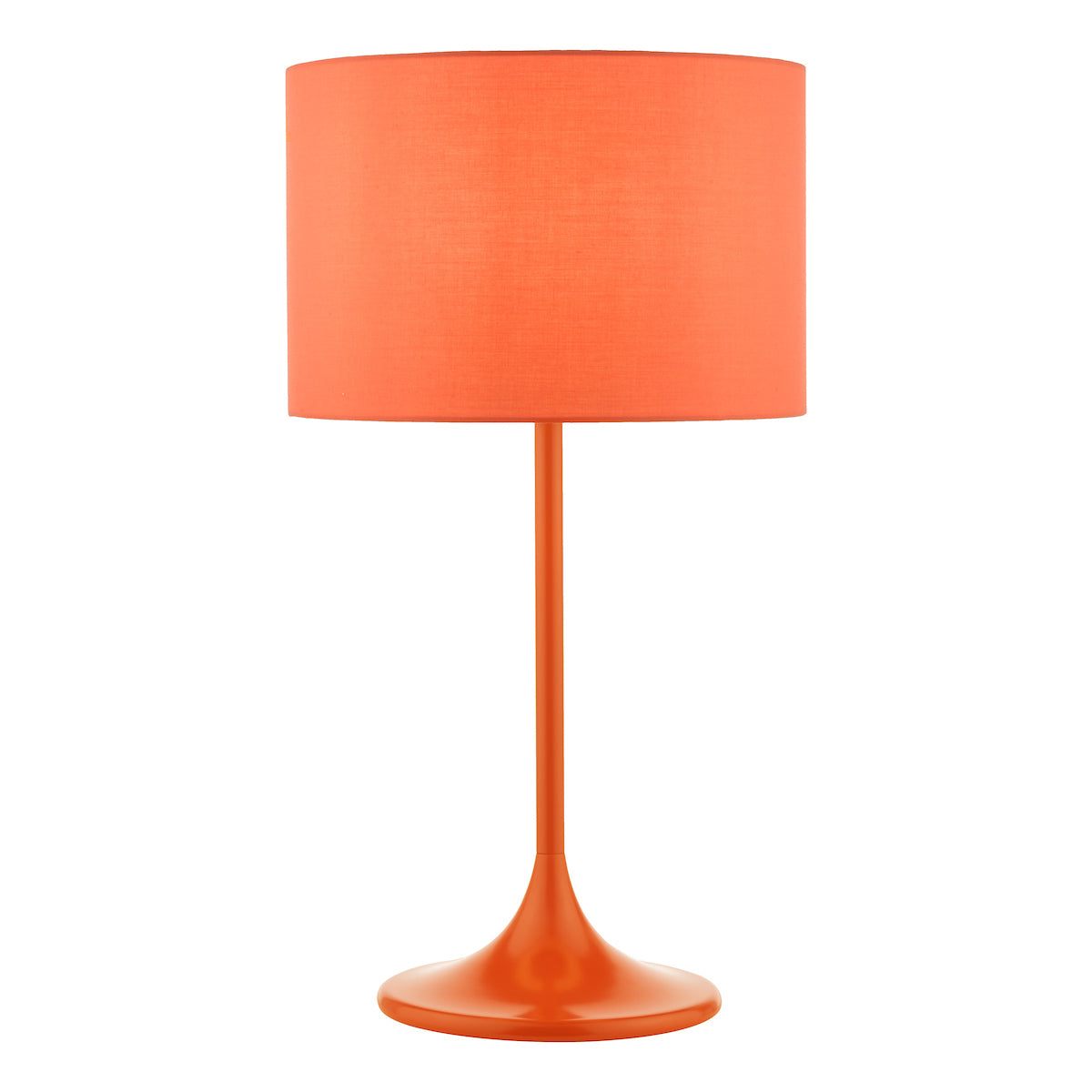 Dar Toledo Table Lamp Satin Orange With Shade – from Amos Lighting + Home