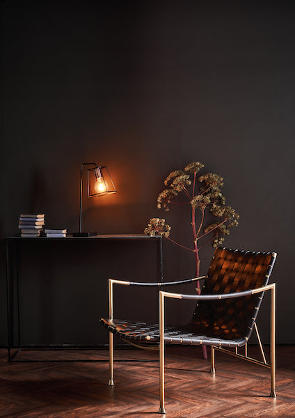 Dar Tower Table Lamp Black and Copper – from Amos Lighting + Home